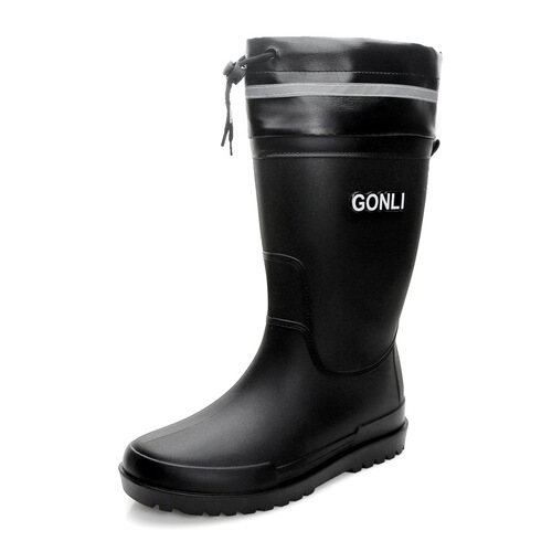 New Waterproof Slip-On Rain Boots for Men, Rider-Specific Work Boots, External Wear, Anti-Slip Rain Boots, Warm and Stylish Mid-Calf Water Shoes