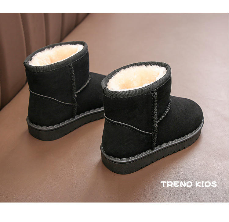 Doposci per bambini per ragazzi e ragazze nell'inverno 2023 nuovo set di stivaletti corti, scarpe in cotone scamosciato, isolamento in peluche_voghion.com