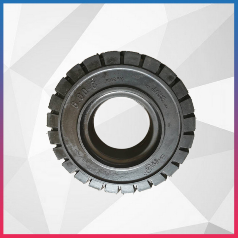 橡胶实心轮子 电动拖车橡胶轮胎 农机配件脚轮 500-8型号齐全