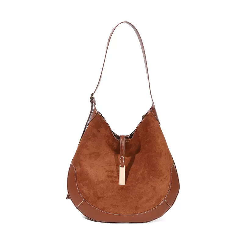 轻便大容量女包2025年新款欧美复古风手提包通勤高级感单肩月牙包