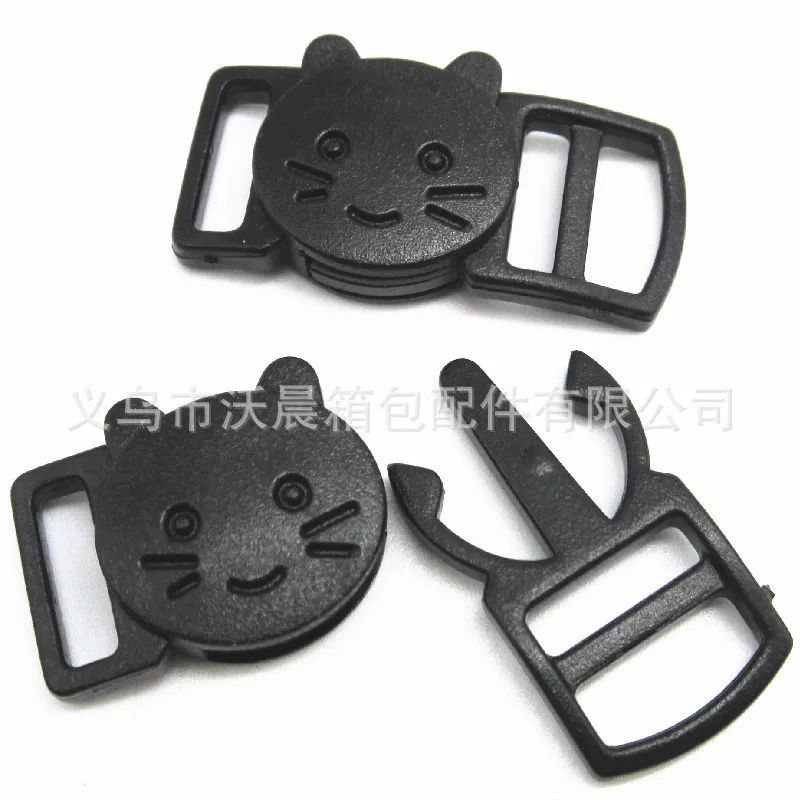 Hot sale 1CM pet belt buckle, cat buckle, pet small buckle, cat face buckle, pet collar buckle
