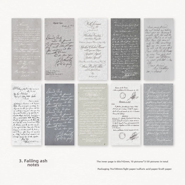 3. Falling ash notes