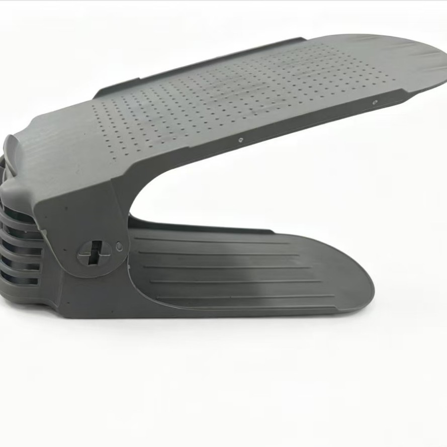 Organizador de Zapatos de Doble Capa de Plástico Ajustable y Plegable para Hogar