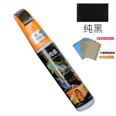 Avtomobil boya qələmləri deep scratch repair wax - special-paint-touch-up-pen-1-piece-in-pure-black-comes-with-sandpaper