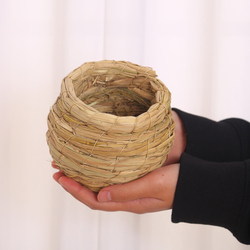 Wicker Bird Cage Pet Parrot Wicker Dove House Wicker Wicker Pet Bed Outdoor Outdoor Bird Nest Parrot Cotton Nest