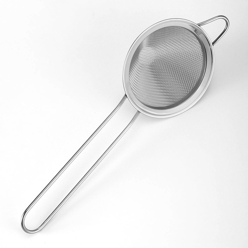 304 Stainless Steel Conical Long-Handle Rose Gold Cocktail Strainer, Bartender Ice Filter, Portable Tea Strainer