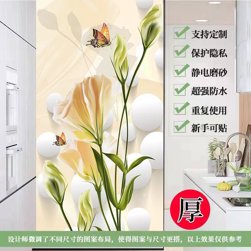 Glass window stickers, electric matte sticker, transparent protective underware
