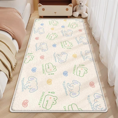 Avtomobil döşəmə paspasları — Cute Imitation Cashmere Carpet, Stain-Resistant and - caring-dinosaur-40120cm-point-plastic-bottom-imitation-cashmere