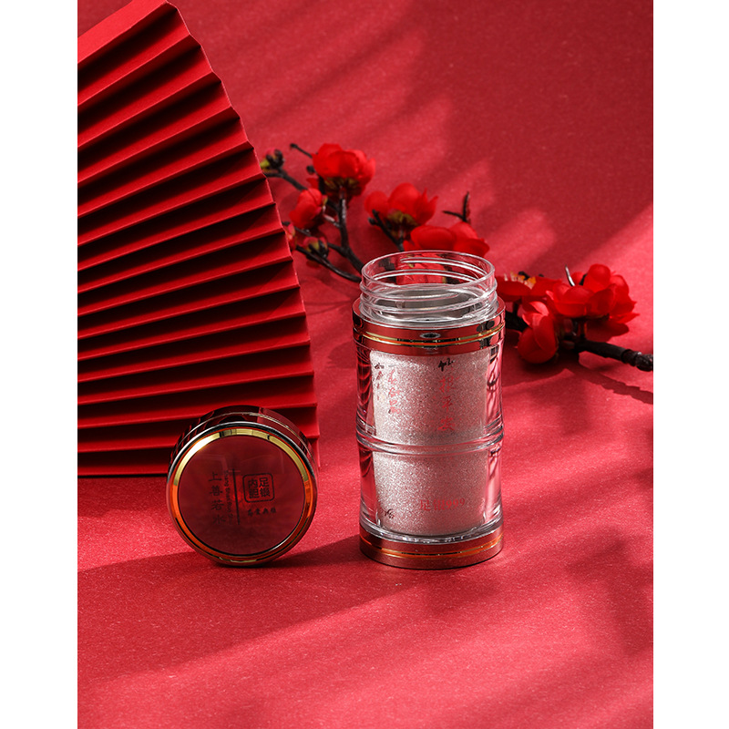 Taza de plata 999 forro de plata esterlina copo de nieve plata pura taza de salud de gama alta comestible cocido taza de plata regalo taza de té