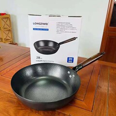 日本式極鉄煎り鍋28cmコーティングされていないフライパン家庭用オムレツ焼き物鍋卸売り