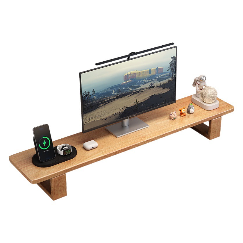 Monitor soporte de la pantalla del ordenador de escritorio de soporte oficina escritorio portátil estante de almacenamiento de base estante