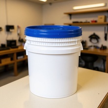 固体危化白盖密封30升螺旋盖塑料桶易拉盖堆码化工包装桶圆形塑料