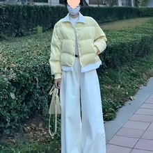 2025新款韩系超火穿搭配一整套时尚感棉服外套牛仔裤两件套女