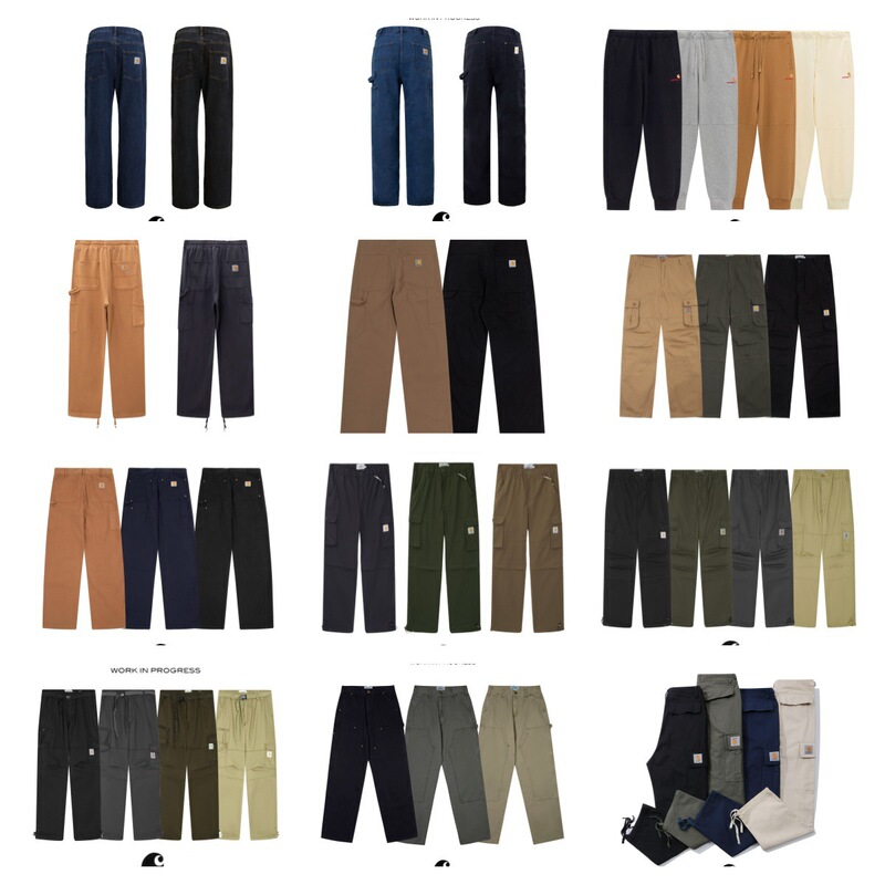 Carhartt Washed Workwear Casual Pants for Men and Women, Loose Fit for Couples Carhartt Washed Workwear Casual Pants for Men and Women, Loose Fit for Couples