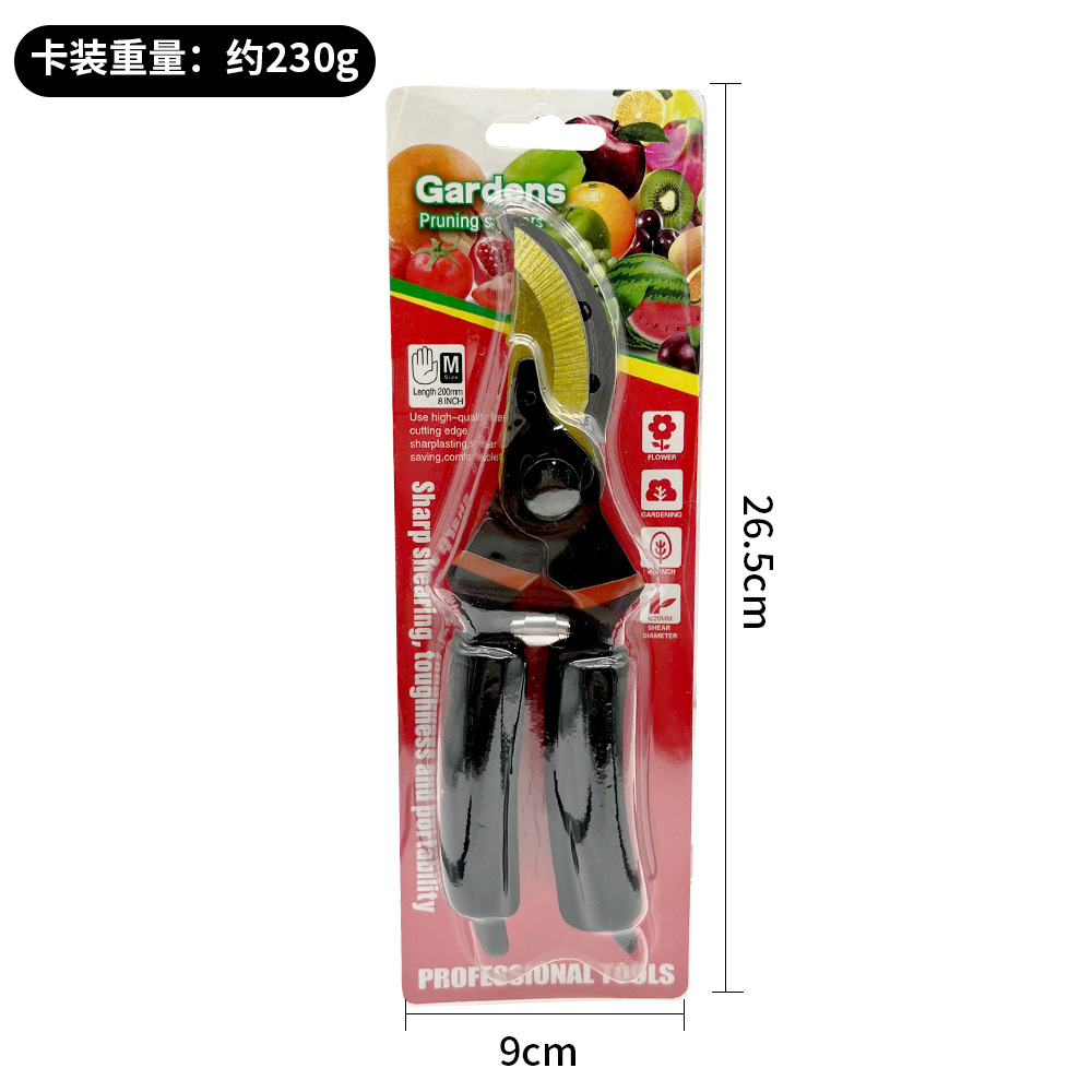 Tijeras de Poda de Precisión para Frutales y Flores, con Mango de Espuma Cómodo