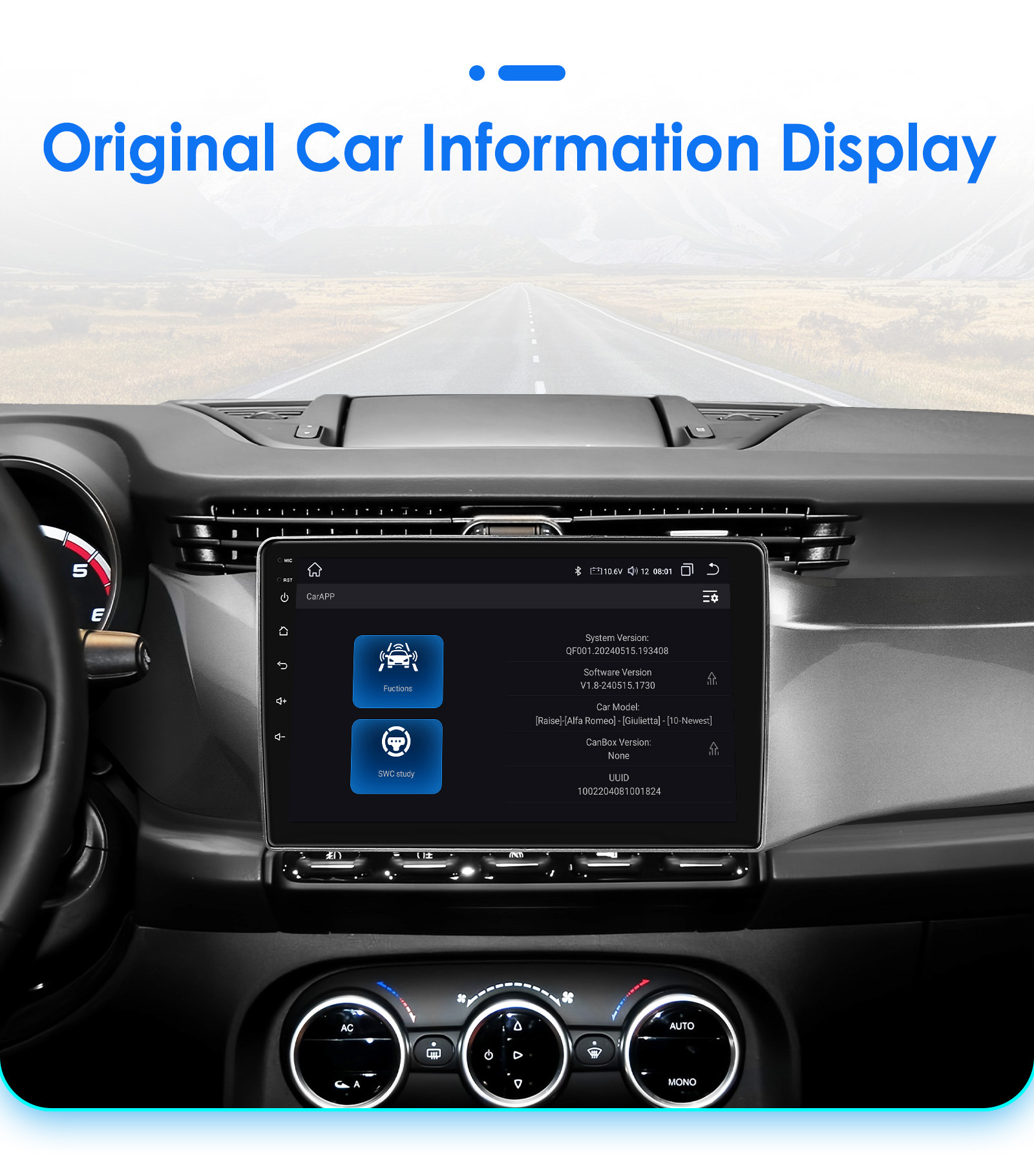 9 inch for 10-14 Alfa Romeo Giulietta video car Android smart navigator