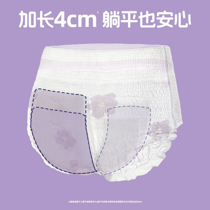 她研社卫生巾春眠小裤医用垫巾超薄M-L码安睡裤夜用2+1片批发5007|undefined