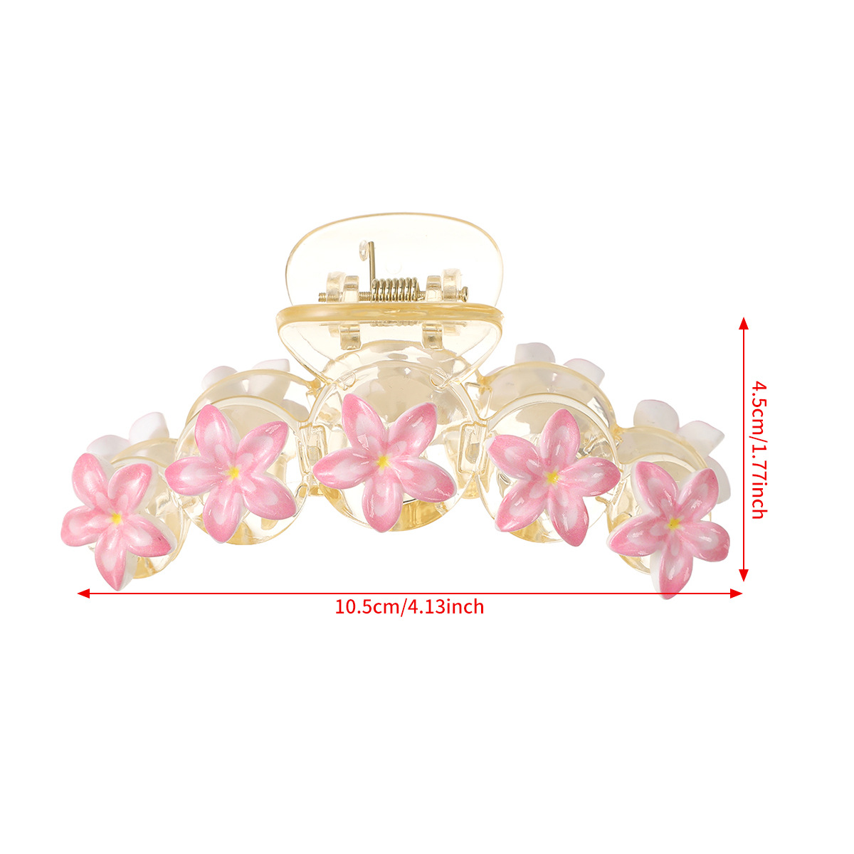 15g Weight Hair Clip, Hair Claws Hair Accessories Type 1 Piece, 1 Set Quantity Casual, Holiday, Daily Occasion Plastic Material Flower Pattern All Seasons Season Women's Gender Elegant, Lady Style Elegant Lady Women's Flower Plastic Hair Clip Hair Claws 无