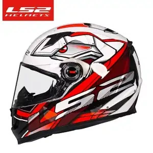 Motorcycle Helmet Headset – Ff358 - ff358-extra-whitered-silver-swift-l