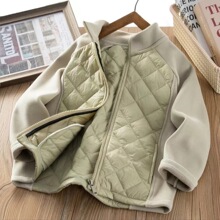 中大童校服神器儿童棉服25秋冬拉链外套棒球服棉衣厚款保暖百搭