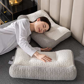 厂家直销升级款日式反牵引枕头枕芯家用成人护颈椎助睡眠颈椎枕