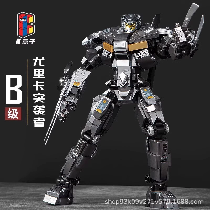 K盒子 Pacific Rim Building Block Mecha Model Assembly Toys Storm Red Dangerous Wanderer Compatible with Lego