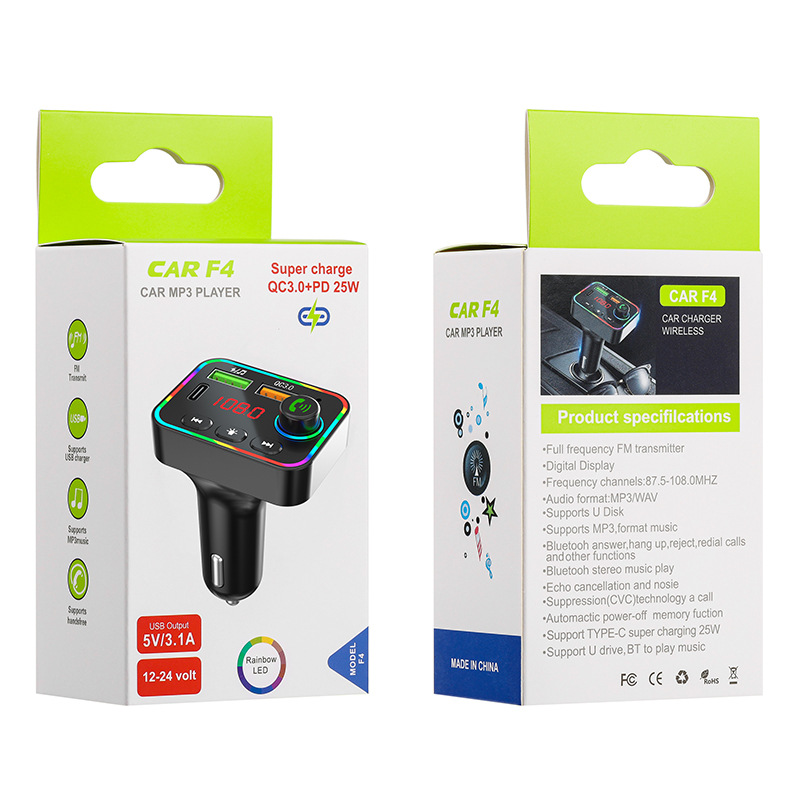 Qìchē Car Bluetooth MP3 Player Charger All-in-One QC3.0 Phone Fast Charge (Car mp3) - pdf4