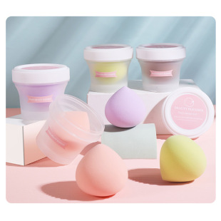 Peach Beauty Egg Does Not Eat Powder, Fruit Sponge, Makeup Puff, Boxed Soaked in Water to Enlarge Non-Latex Peach Export
