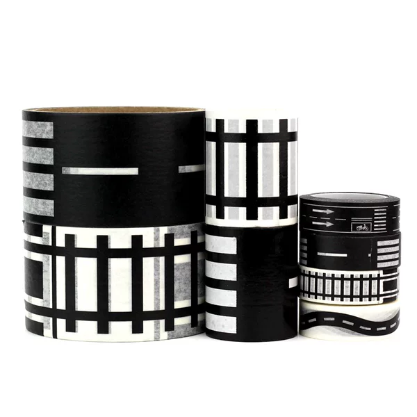 Children's Road Tape DIY Traffic Road Paper Tape Railway Highway Toy Stickers Parking Scene Cross-Border Goods