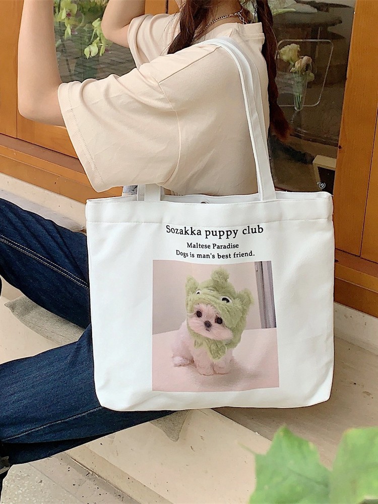 Cartoon cute capacious shoulder bag