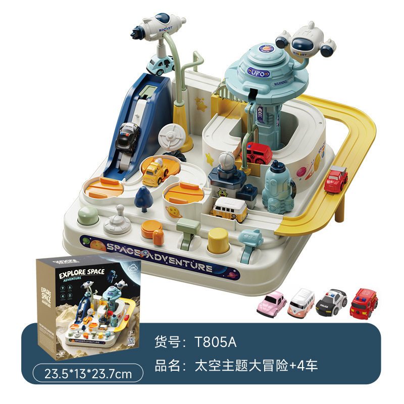 Transfronterizo dedicado coche entrada aventura pequeño tren inercia coche de juguete educativo coche de ingeniería coche dinosaurio