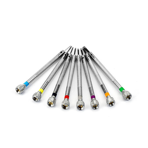 Watch repair tools, multi-spec 0.6-2.0 slotted screwdriver, screwdriver, screwdriver, 8-piece set