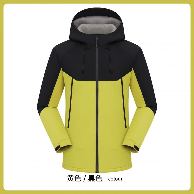 爆款加绒加厚冲锋衣定制logo外套软壳工作服冲锋衣登山服印字刺绣|undefined