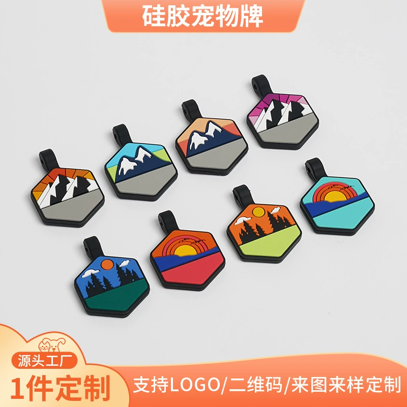 Кошки и собаки двойного использования силиконовые домашние животные бирки кости формы двухсторонней лазерной резной марки для домашних животных украшения на заказ