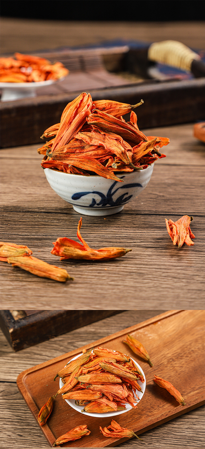 Dried Lily Flower Bai He Hua Herbal Tea 500g Sun-Dried Loose Blossoms for Infusions and Wellness Blends key features