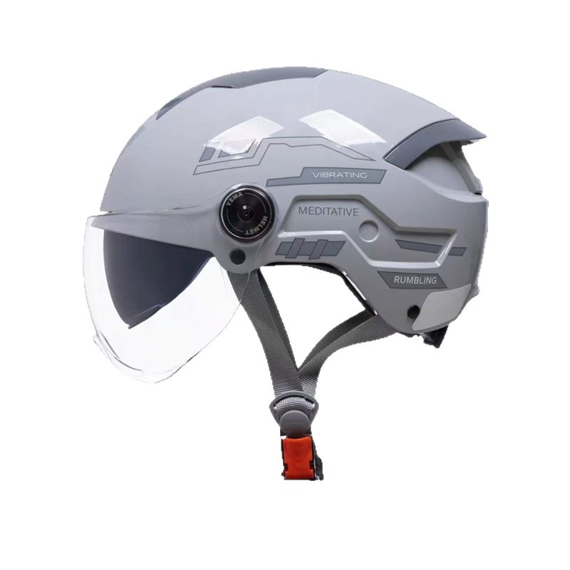 2026 New Model Mustang 3C Certified Ym371S Dual-Mirror Half Helmet New National Standard Motorcycle Electric Vehicle Safety Helmet New Summer Model
