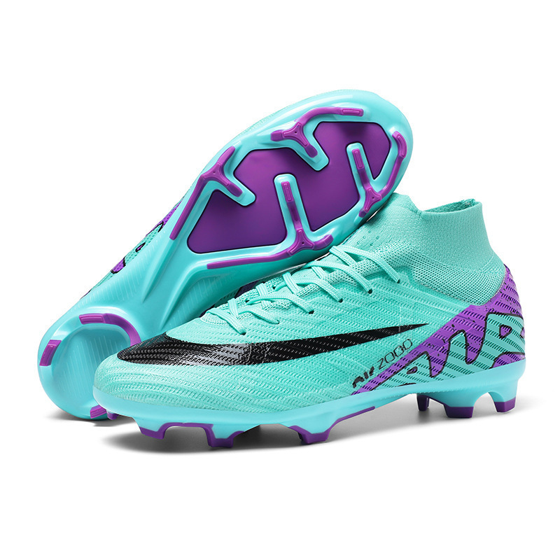 Zapatos de Fútbol para Entrenamiento de PVC y Caucho Antideslizantes para Césped Natural y Artificial