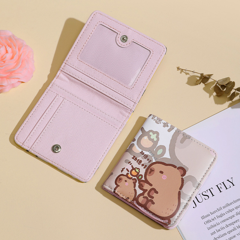 스냅 80% off 지갑 - 오렌지 카피바라