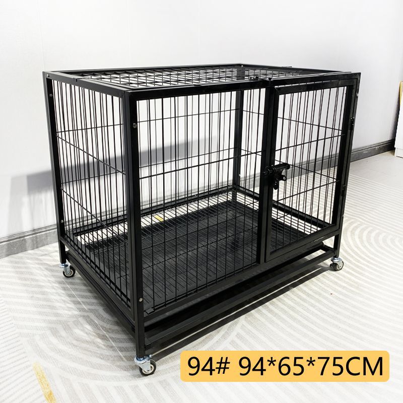 狗笼子大中小型犬金毛加粗加固狗窝厕所一体宠物笼鸦科边牧铁笼子|undefined