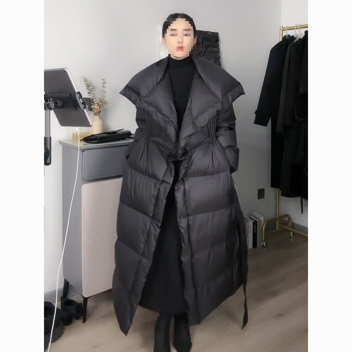 感时尚韩版羽绒服女秋冬新款加厚保暖收腰修身显瘦羽绒外套