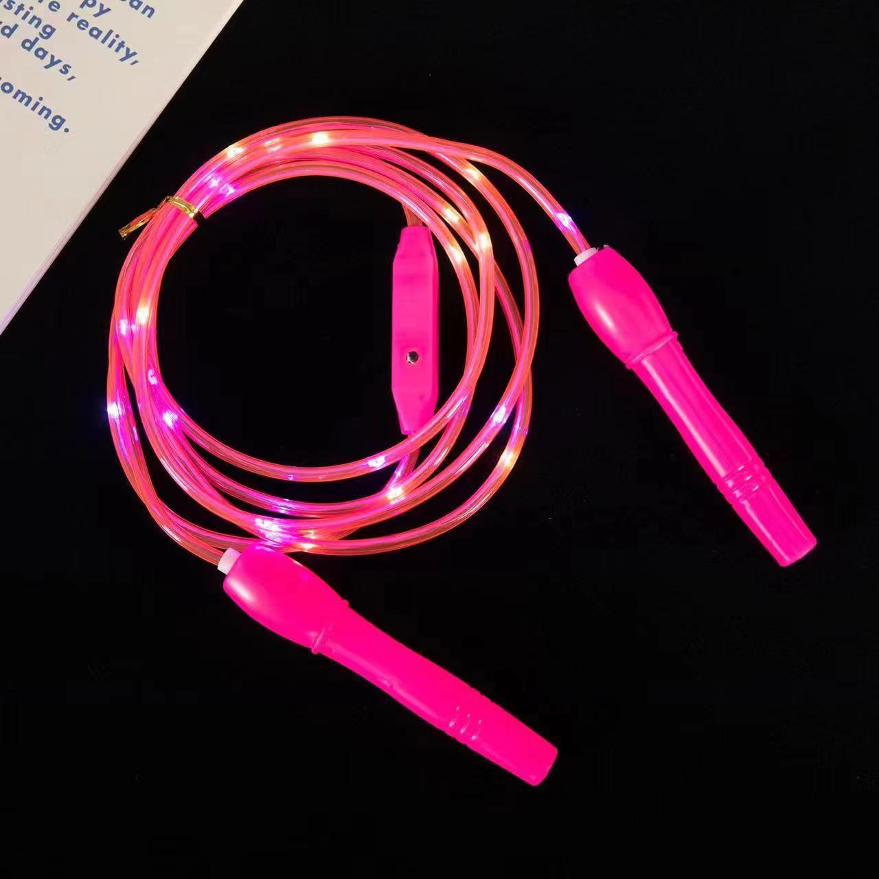 빛나는 로프 건너 뛰기 핑크