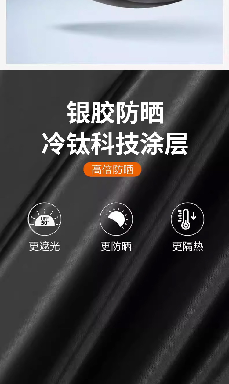 Cross-Border Camping Canopy, Thickened Sun Protection Outdoor Sunshade, Black Rubber Canopy Wholesale, Camping Rainproof Hexagonal Square Canopy