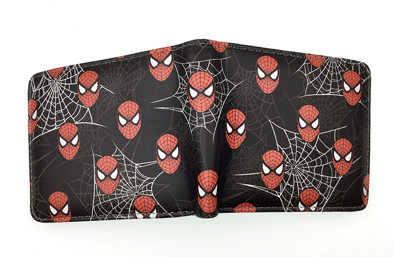 Новый кошелек Spider-Man для подростков - стильный держатель карт из полиуретана из коллекции коротких героев