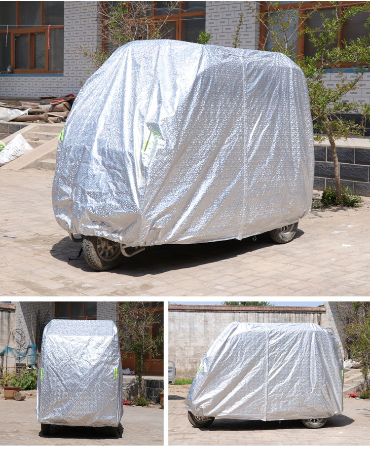 Electric Vehicle Tricycle Fully Enclosed Cover, Four-Wheel Elderly Mobility Scooter Cover, Rainproof and Sunproof, Suitable for All Seasons, Wholesale