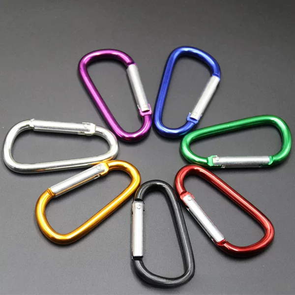 Supply No. 6 D-type carabiner aluminum alloy outdoor buckle water bottle buckle multi-function buckle quick hanging buckle