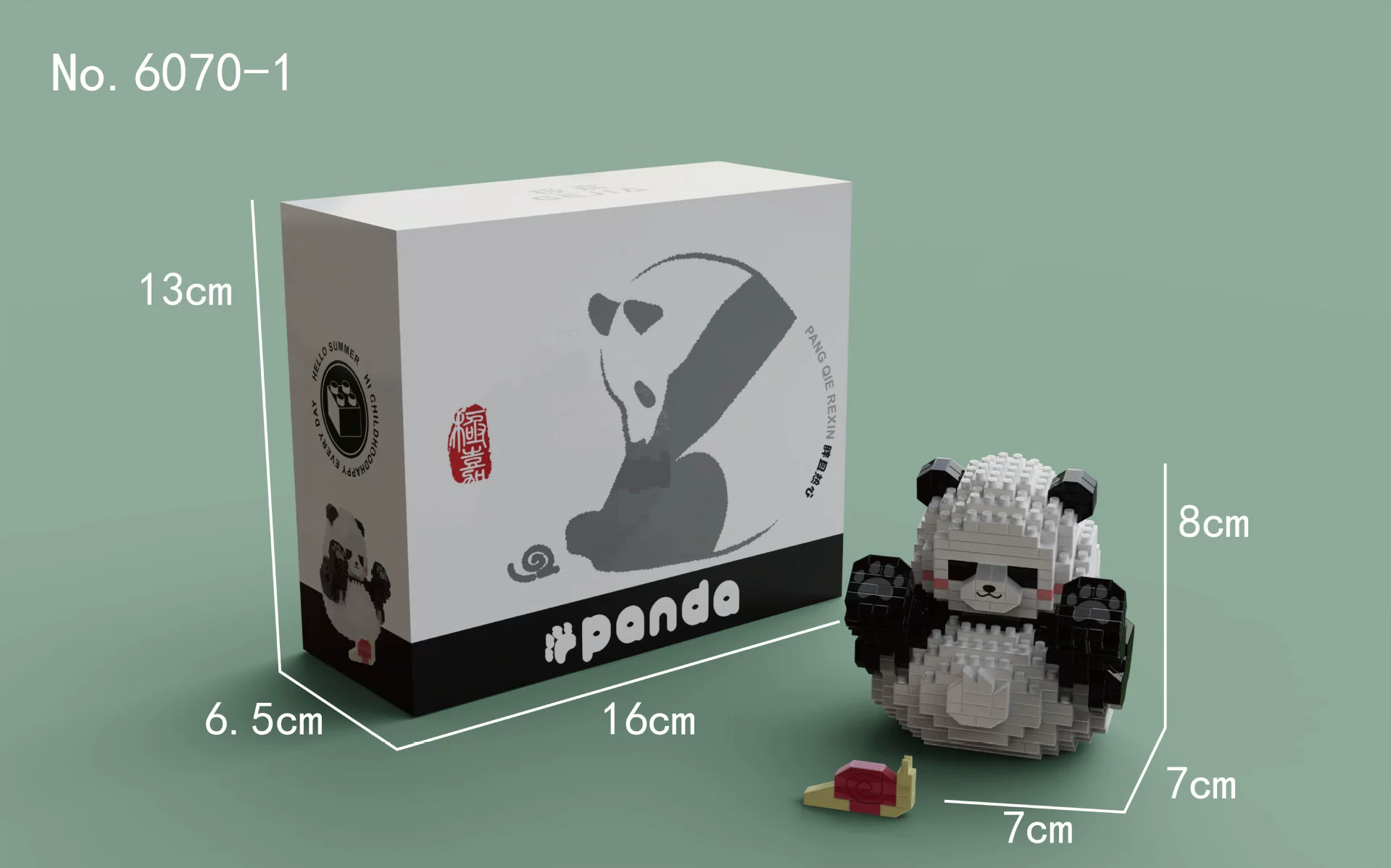 Building Block Panda Set (Lego) — Mini collectible figures, multi-style options