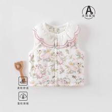 婴幼儿宝宝秋冬夹棉马甲A类森系宝宝夹棉马甲60g棉马甲