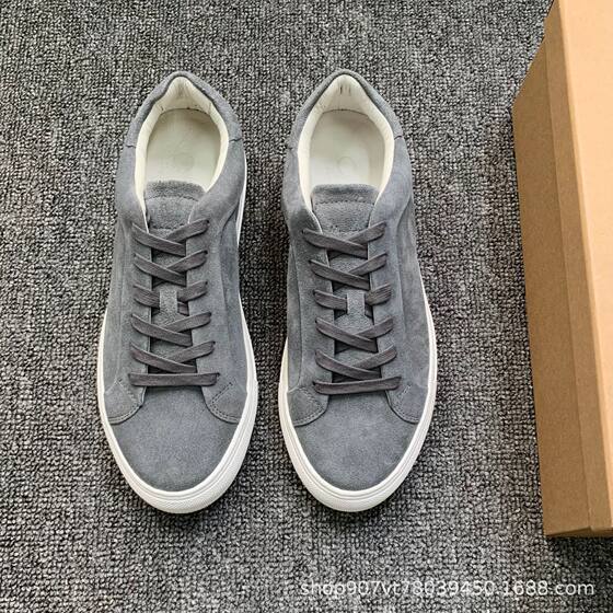 Original Foreign Trade Casual Genuine Leather Men's Sneakers Comfortable Breathable Lace-up Small White Shoes All-match Round-toe Flat sneaker