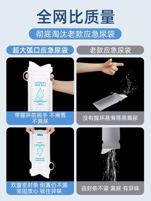 On-board emergency urine bag – Use
