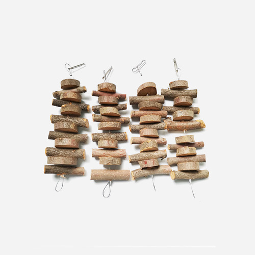 Amazon Apple branch molar skewer chewing skewer chinchilla hamster golden bear molar toy rabbit chewing apple wood